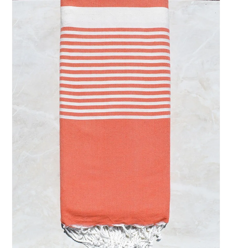 Fouta gigante rojo anaranjado Fouta Tunisia - 1