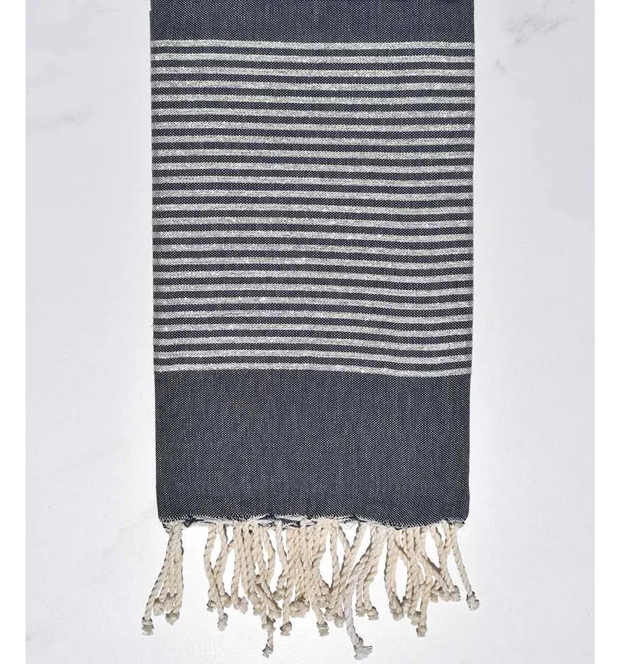 FOUTA Lurex azul mezclilla Fouta Tunisia - 1