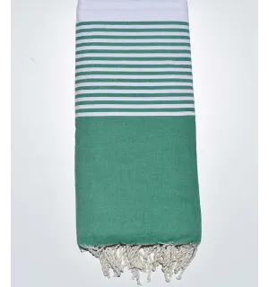 Fouta gigante verde ceniza 2m*3m Fouta Tunisia - 1 2