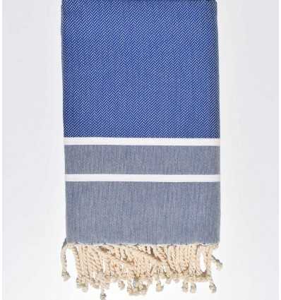 Fouta Chevron Azul Fouta Tunisia - 1