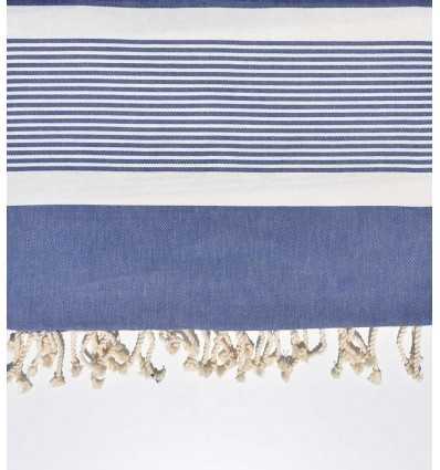 Fouta grande jeans azul claro 2m * 2.80m Fouta Tunisia - 3