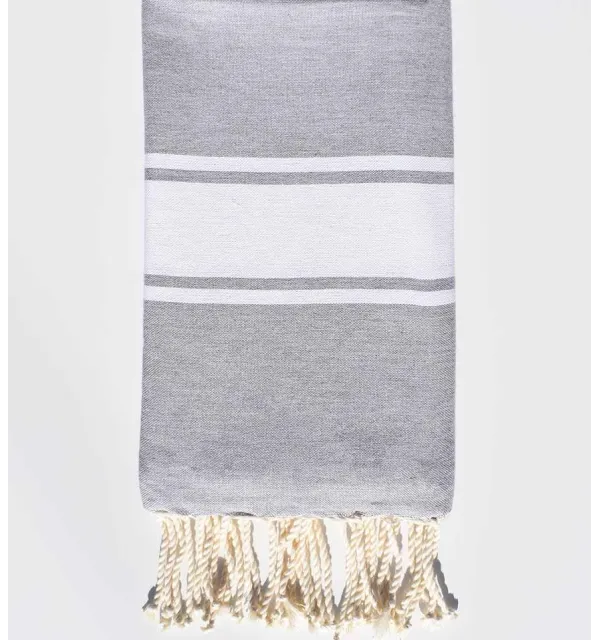 Toalla de playa Fouta heather gris  - 1