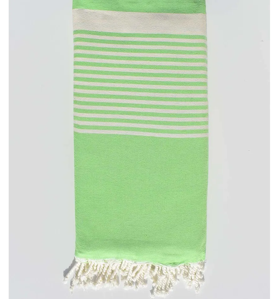 Fouta grande verde manzana 1,9 m* 2,9 m Fouta Tunisia - 1