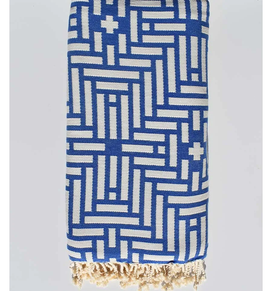 Colcha Azul medio 2.8m*2m Fouta Tunisia - 1