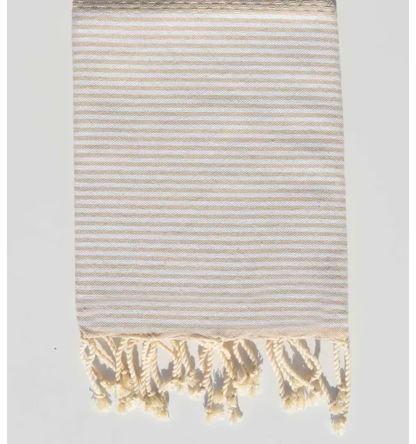 Toalla de playa nido de abeja beige para niños Fouta Tunisia - 1