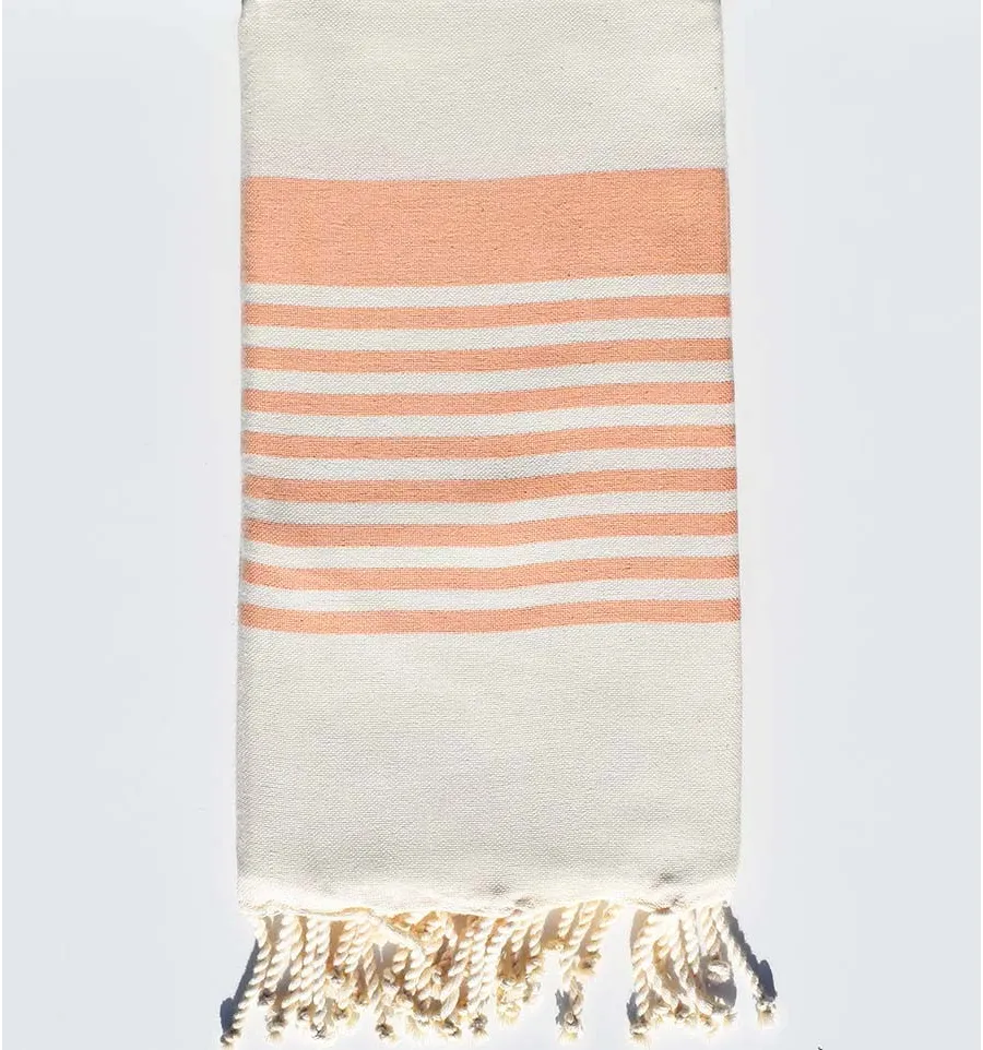 Fouta arturo blanco crema con rayas Fouta Tunisia - 1