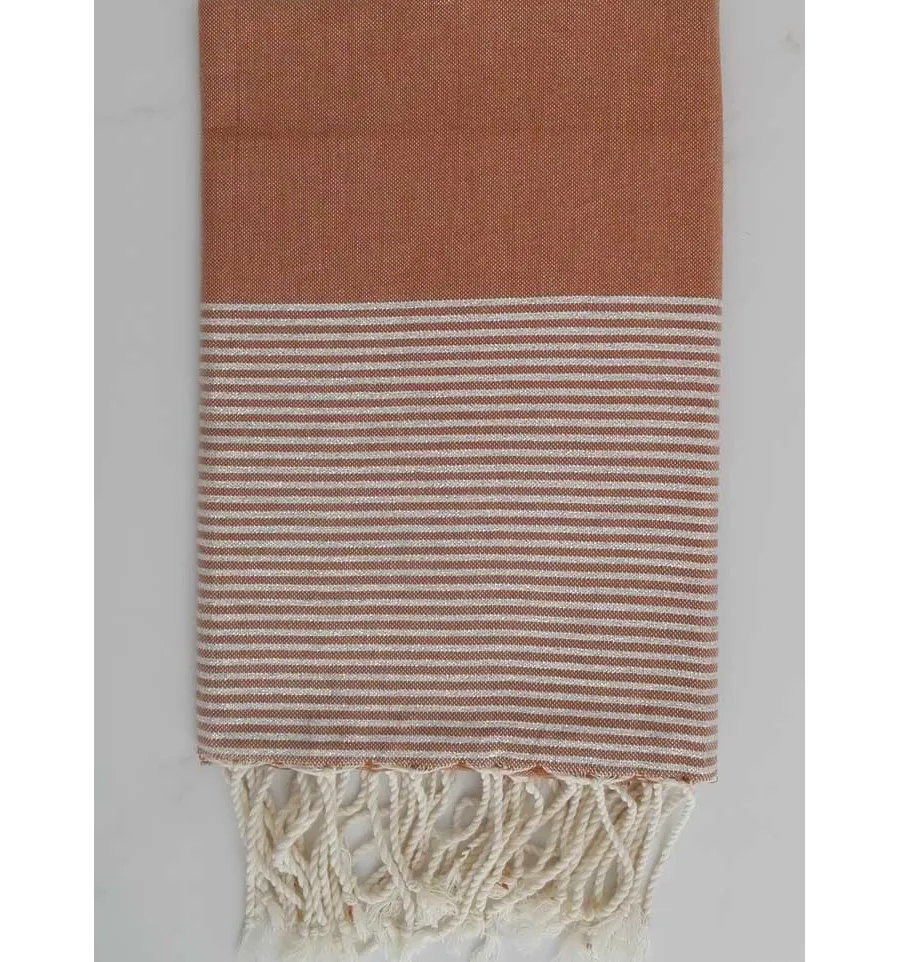 FOUTA Lurex PLATE Parme 