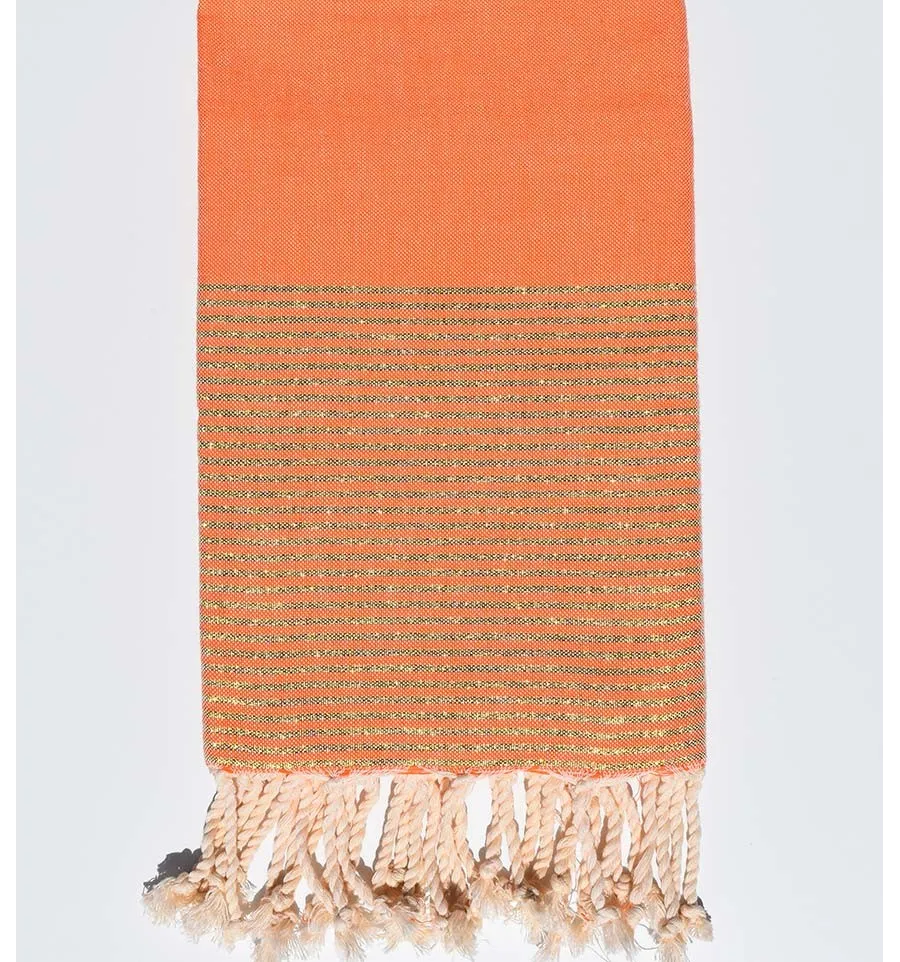 Fouta Lurex coral anaranjado Fouta Tunisia - 1