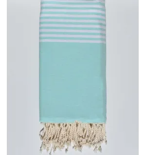 Fouta grande verde mar con rayas Fouta Tunisia - 1