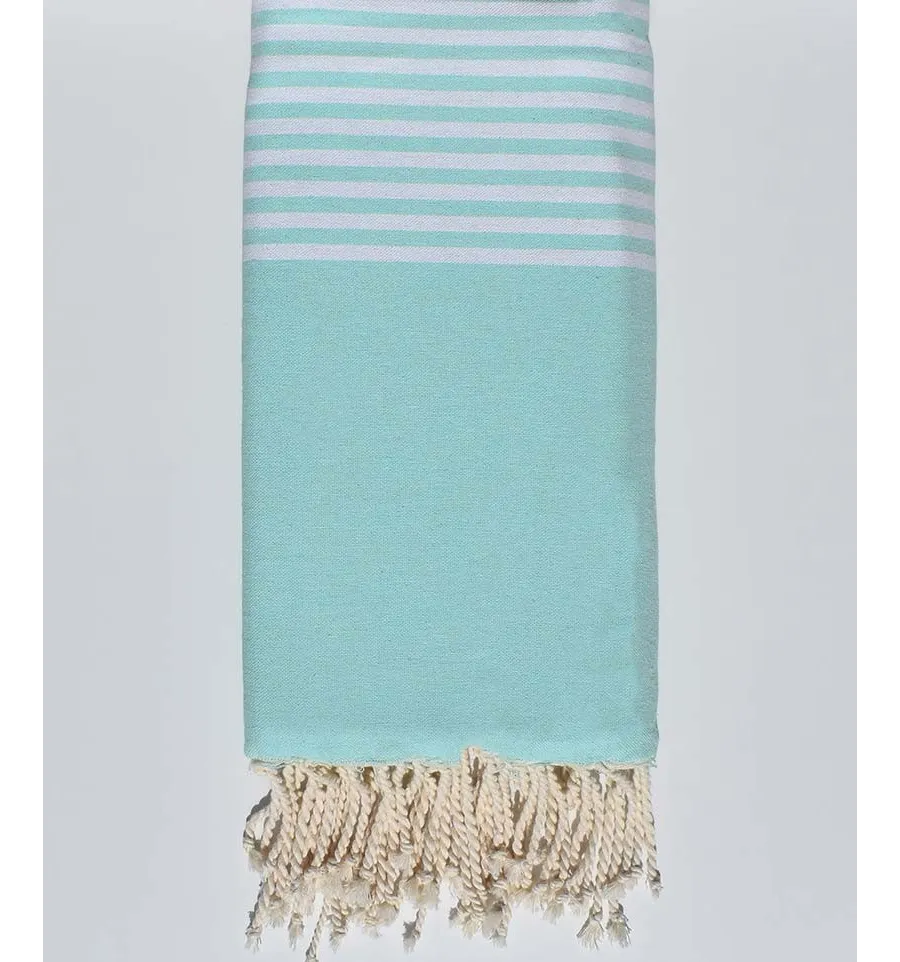 Fouta grande verde mar con rayas Fouta Tunisia - 1