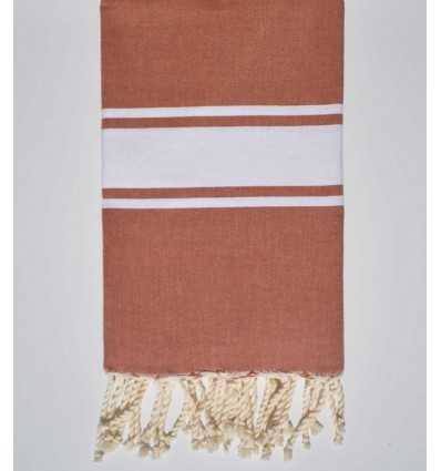 Fouta tejido liso terracotta  - 1