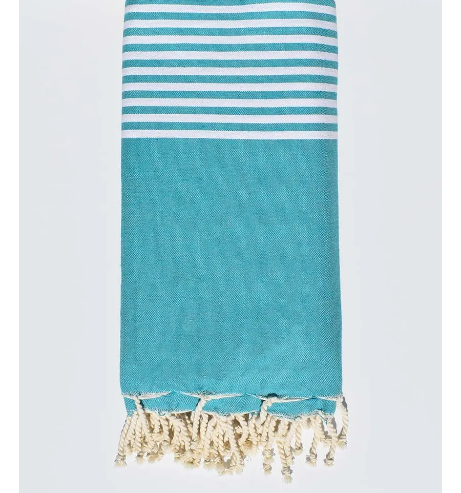 Colcha Azul turquesa Fouta Tunisia - 1