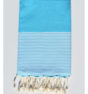 Toalla de playa nido de abeja UCLA blue Fouta Tunisia - 1