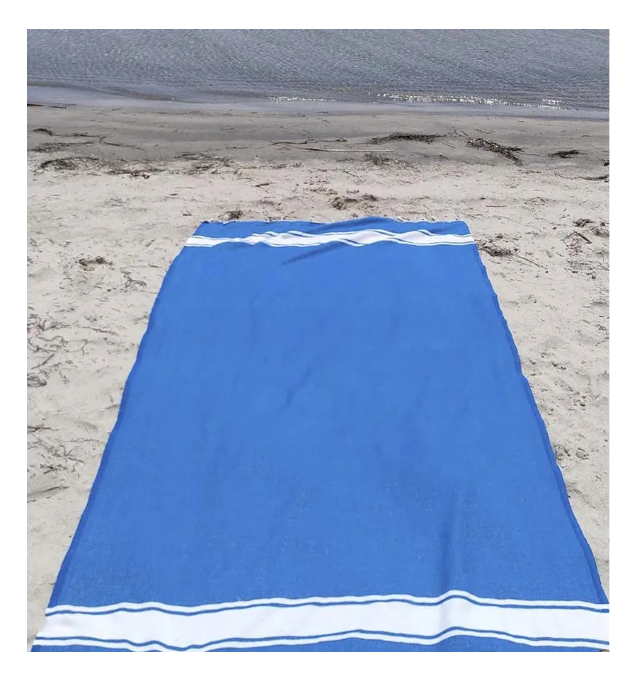 Toalla de playa Steel blue Fouta Tunisia - 1