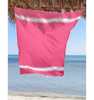 Toalla playa chicle rosa Fouta Tunisia - 1