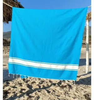 Toalla playa Cerúleo Fouta Tunisia - 1