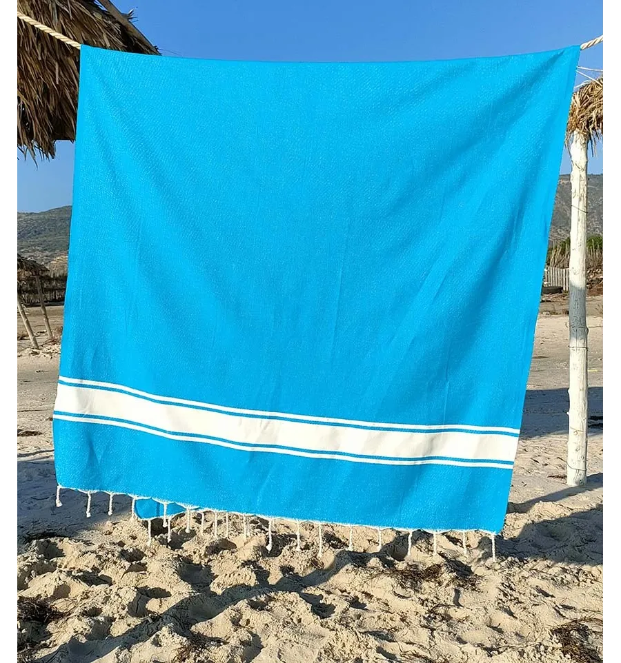 Toalla playa Cerúleo Fouta Tunisia - 1