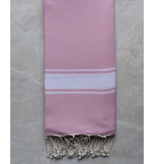 Toalla de playa gigante rosa azucarado 2m/2m Fouta Tunisia - 1