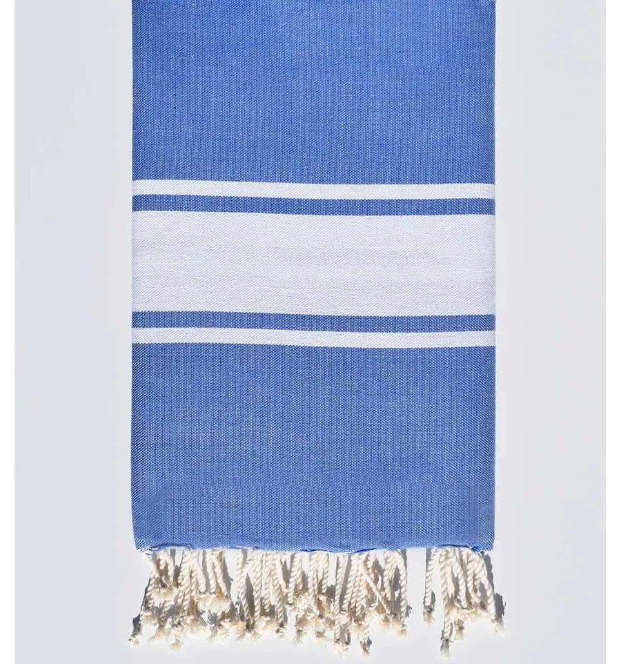 Fouta jean azul tejido liso Fouta Tunisia - 1