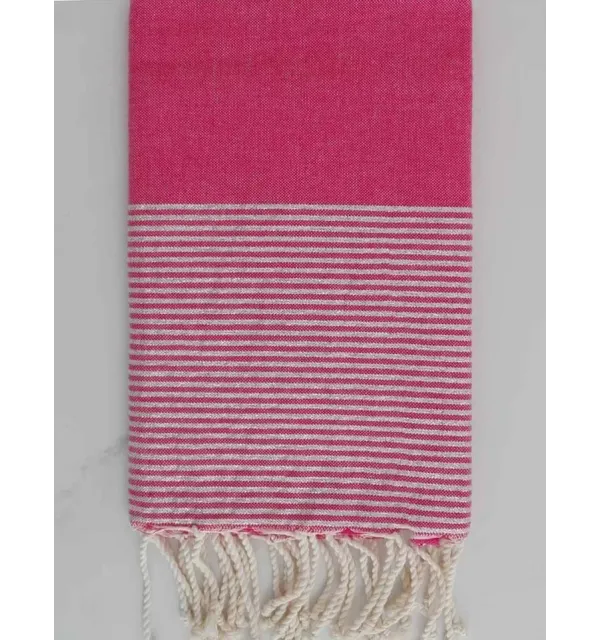 Toalla playa Lurex rosa Fouta Tunisia - 1