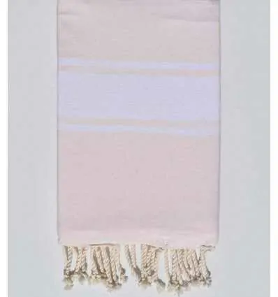 Fouta rosa claro rombo tejido liso Fouta Tunisia - 1