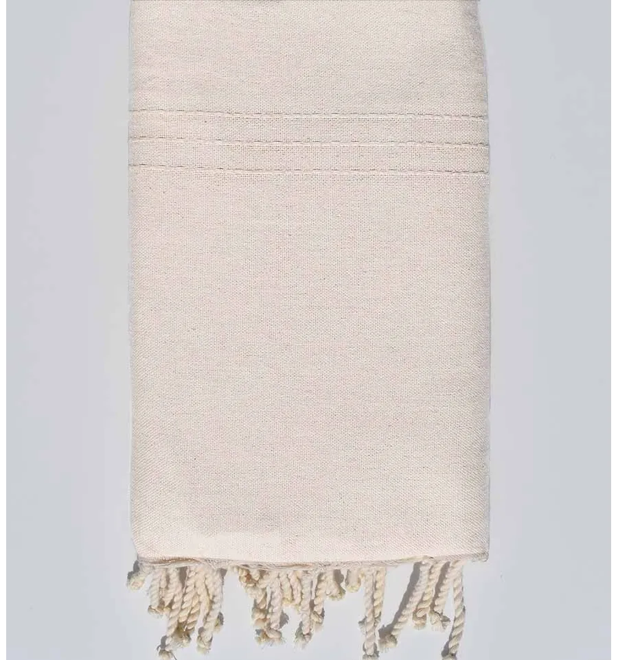 Tiro blanco crema mediano 1,5 m * 2,5 m Fouta Tunisia - 1