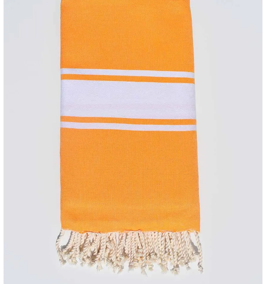 Toalla de playa gigante amarillo ámbar 1.90m*2m Fouta Tunisia - 1