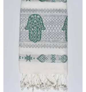 FOUTA KHOMSA verde  2