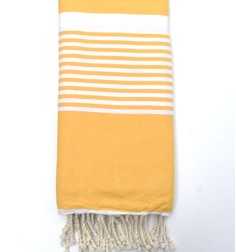 cubre cama promedio 1.5*2.5m oro amarillo Fouta Tunisia - 2