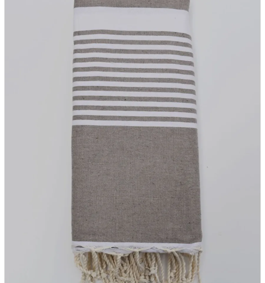 Grande toalla de playa topo 1.50x2.50m Fouta Tunisia - 1