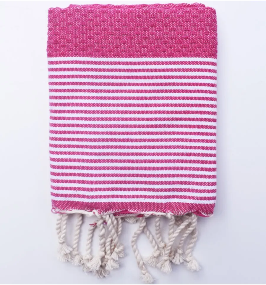 Servilleta rosa oscuro Fouta Tunisia - 1