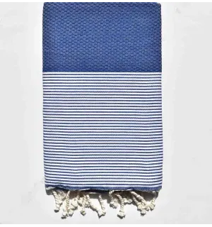 Toalla de playa nido de abeja Duke blue Fouta Tunisia - 1