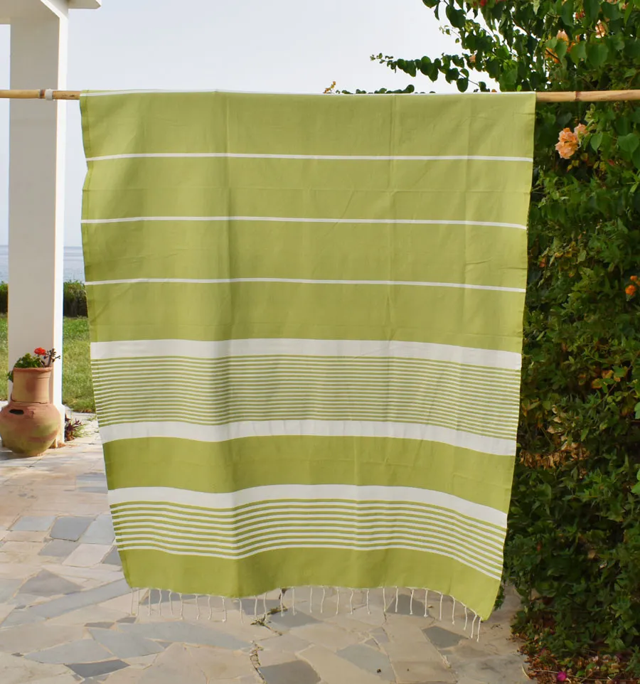 Toalla de playa arthur color pistacho Fouta Tunisia - 1