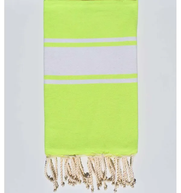 Fouta classique vert fluo Fouta Tunisia - 1