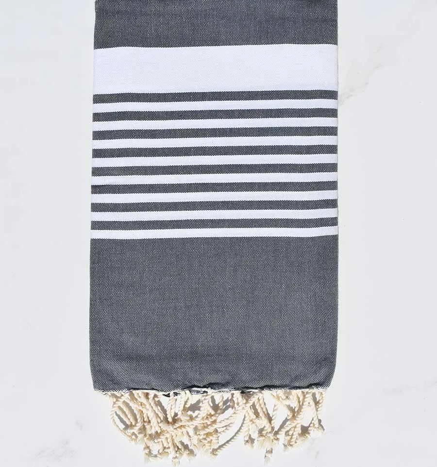 Fouta arthur gris pizarra Fouta Tunisia - 1