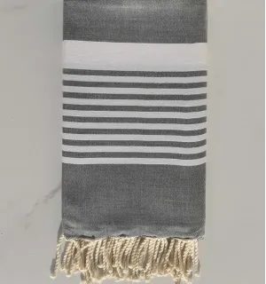 Fouta Arturo gris medio - FOUTA TUNISIA 2