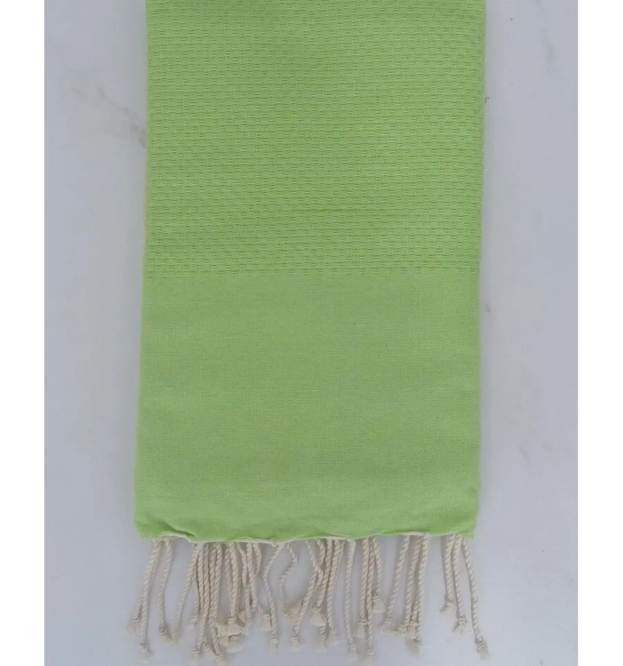 Fouta nido d'ape unita verde 