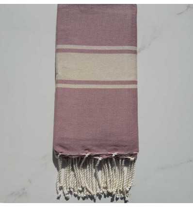 Fouta Plate rose 