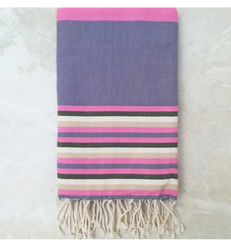 Fouta Plate ziwane violet 