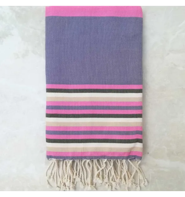 Fouta Plate ziwane violet 