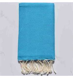 Fouta Toalla de playa unido azul celestial 