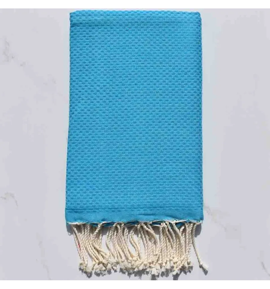 Fouta Toalla de playa unido azul celestial 