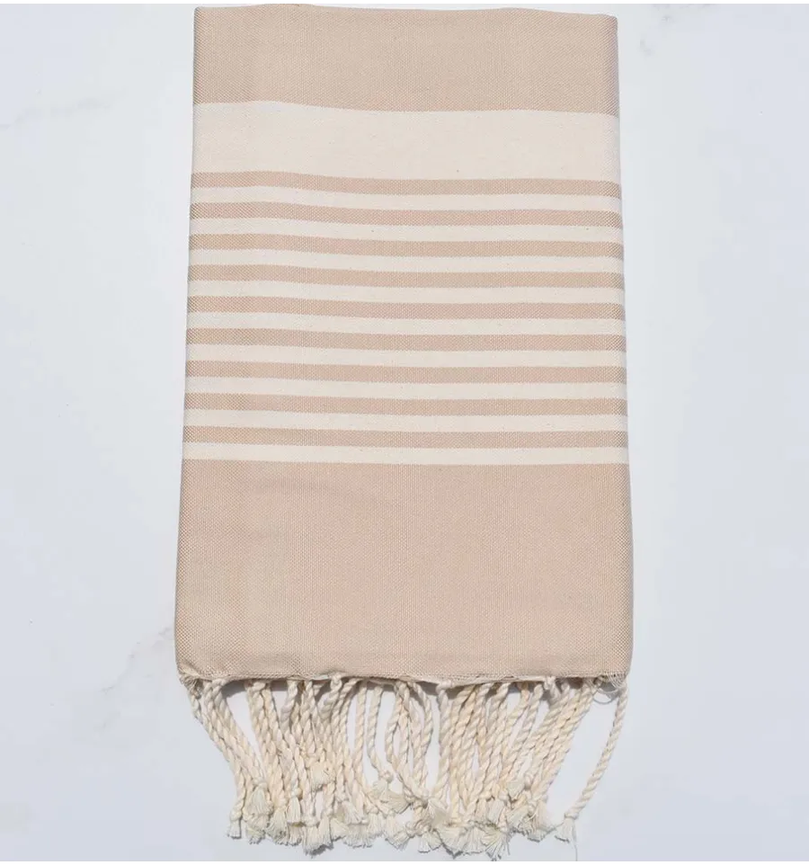 Fouta arthur beige clair 