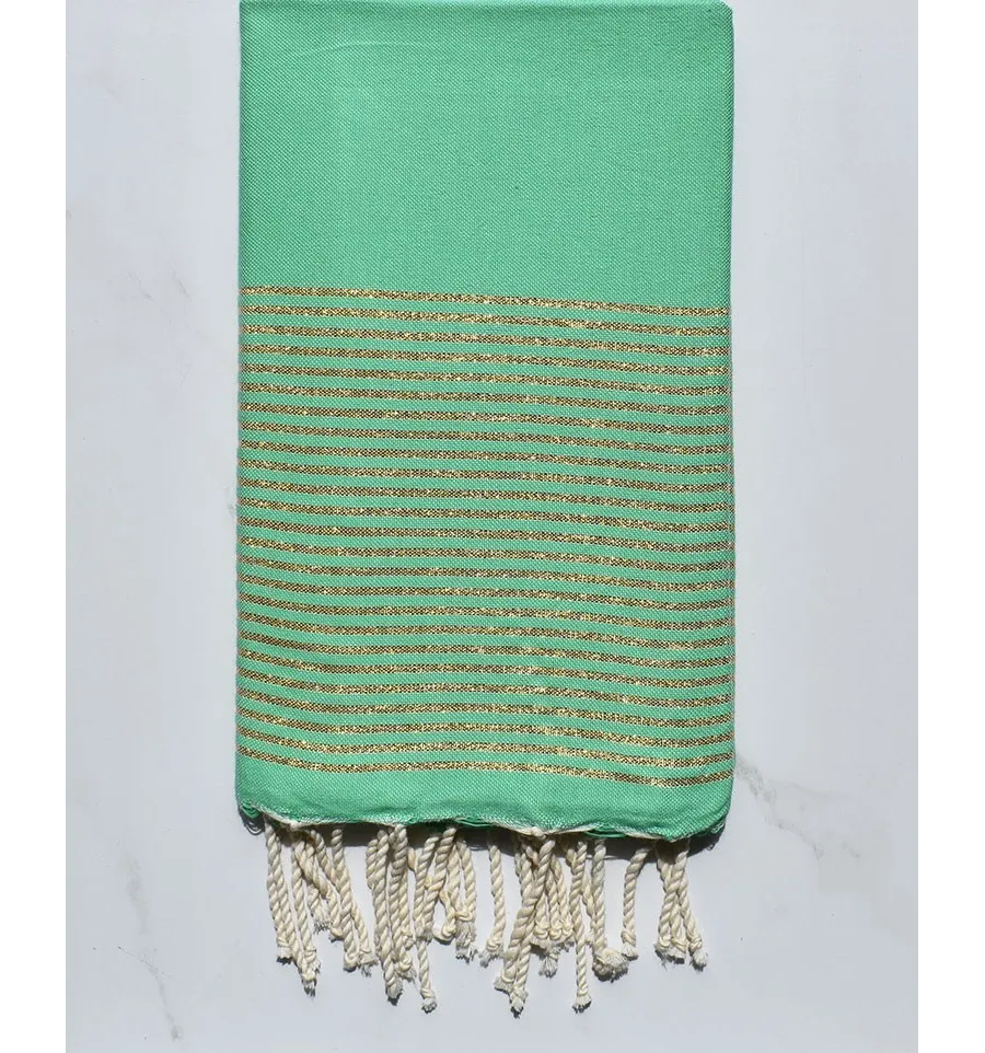 Fouta lurex vert smaragdin 