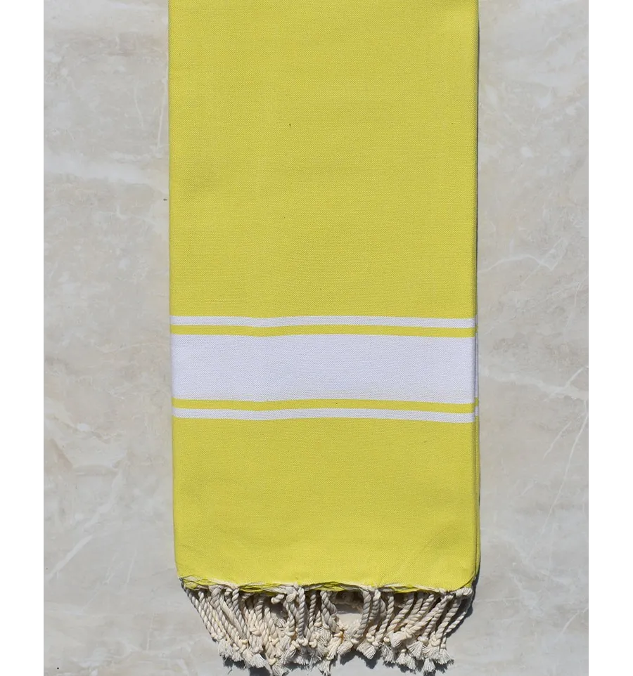 Toalla de playa gigante amarillo canario 2m*2m 