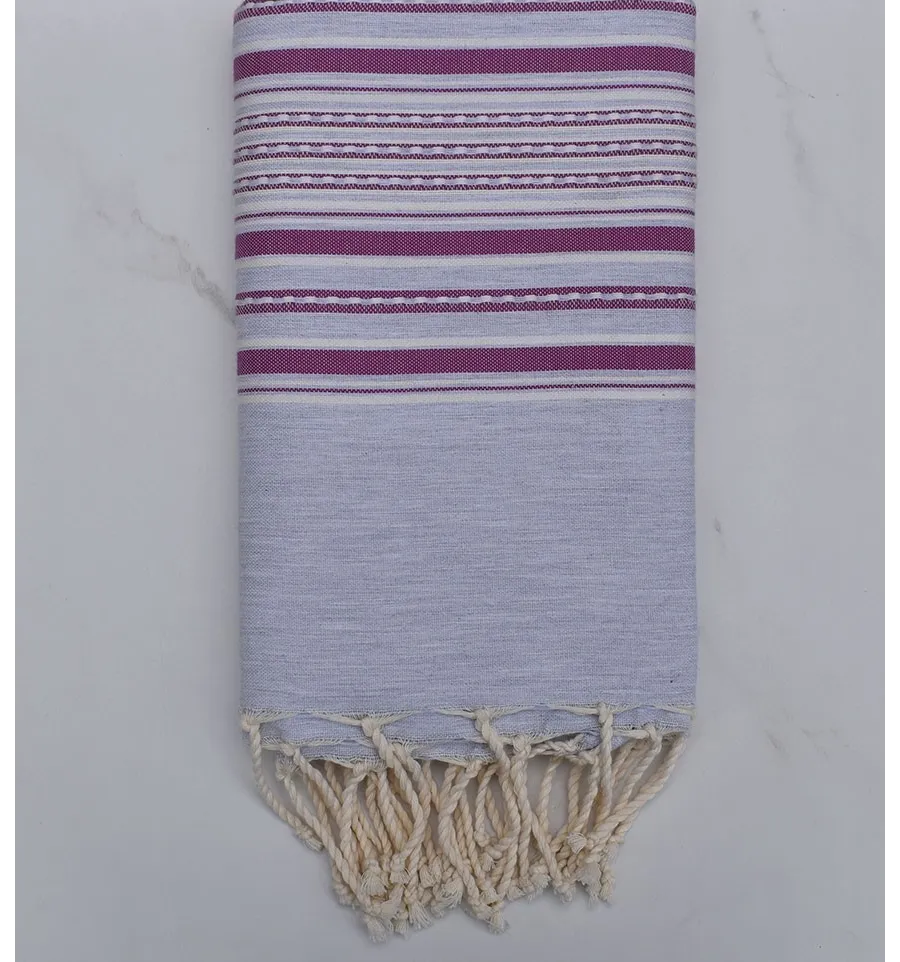 Fouta arabesco gris claro y Patriarca 