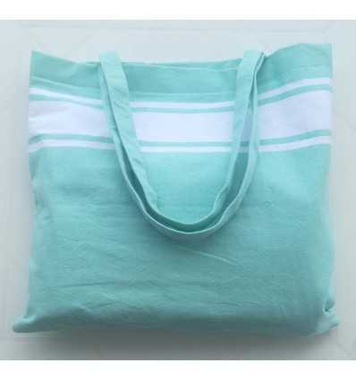 Sac de plage fouta vert eau 