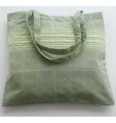 Sac de plage thalasso fouta vert mousse clair 