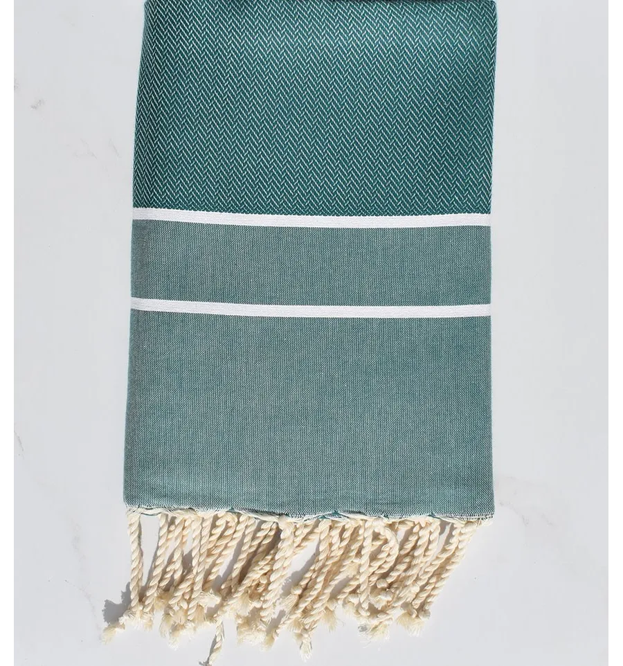 Fouta chevron Pasto verde 