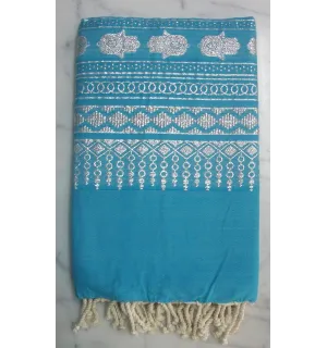 FOUTA KHOMSA turquoise 